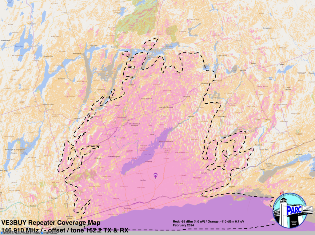 Map of VE3BUY Coverage